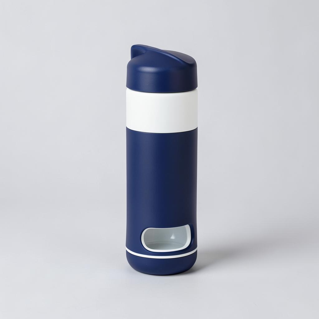 Pet Travel Water Bottle on a plain background
